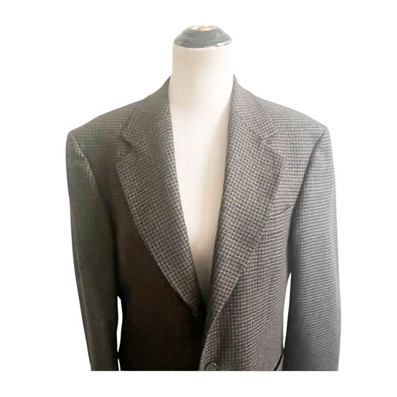 Vintage GianFranco Ruffini Men’s Houndstooth Blazer 100% Lambswool Size 38/Small - Picture 6 of 15